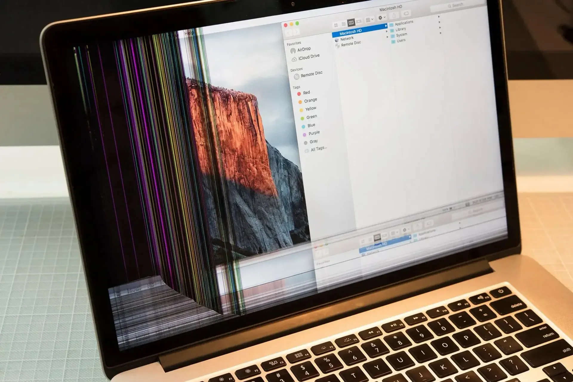 MacBook-scherm