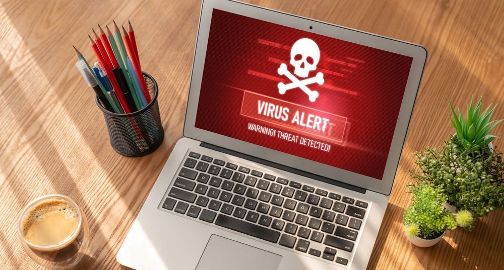 Virus Warning Alert On-computer Screen Detected — Essential Computer Repairs In Sunshine Coast QLD