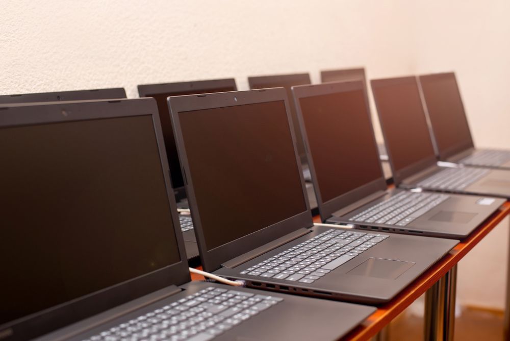 Laptops Display On The Table — Essential Computer Repairs In Sunshine Coast QLD
