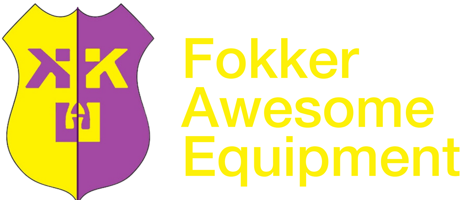 Fokker Awesome Equipment if you can dream it we can make it logo