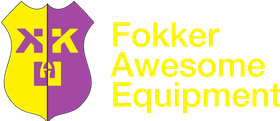Logo Fokker Awesome Equipment het bedrijf van Renzo Fokker if you can dream it we can make it.
