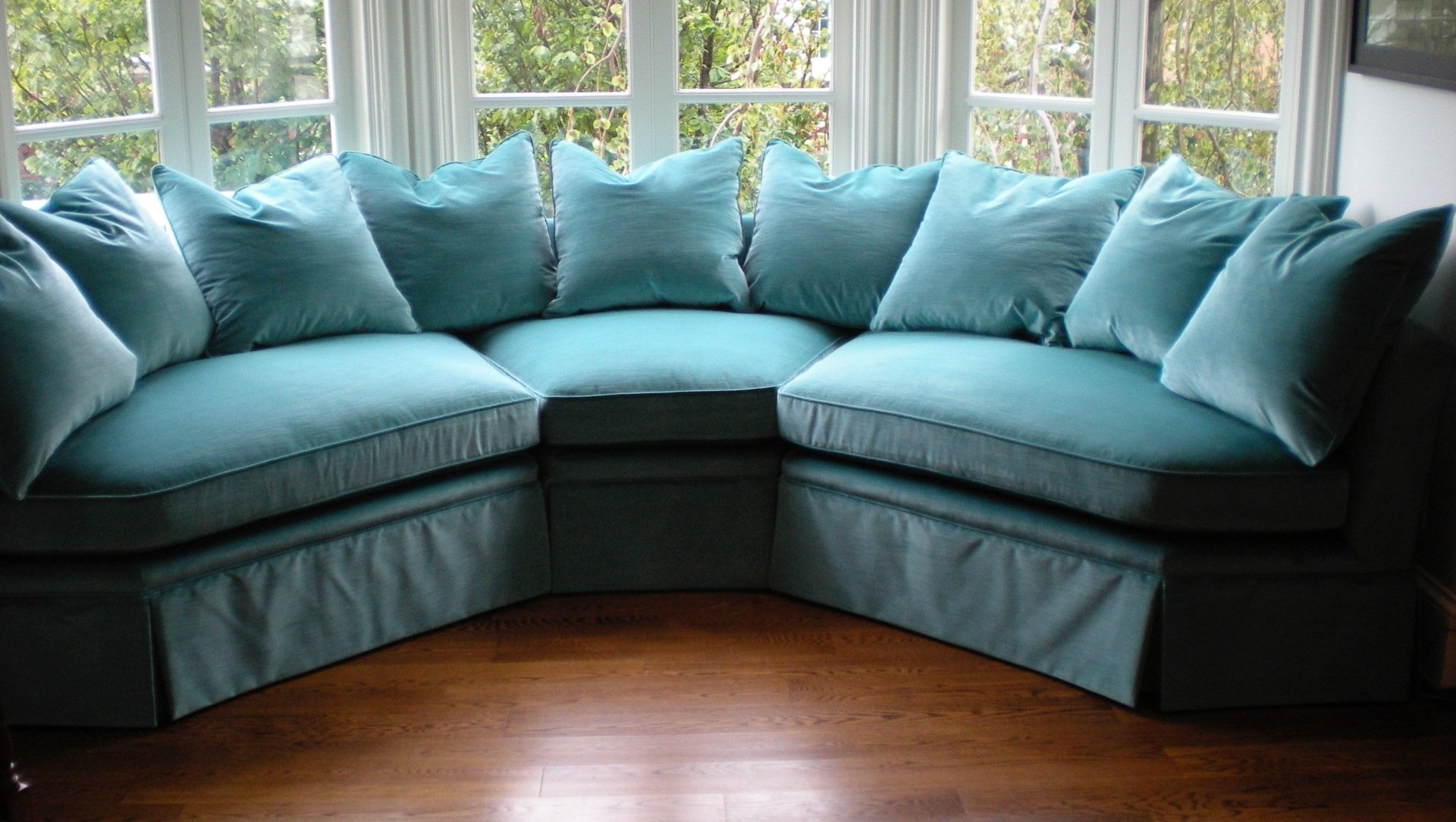 Green cushion sofa - Nashville, TN - John Stevens Upholstery Green cushion sofa - Nashville, TN - John Stevens Upholstery