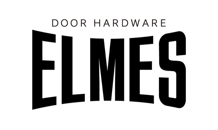 Logo for ELMES Door Hardware, black text on a white background.