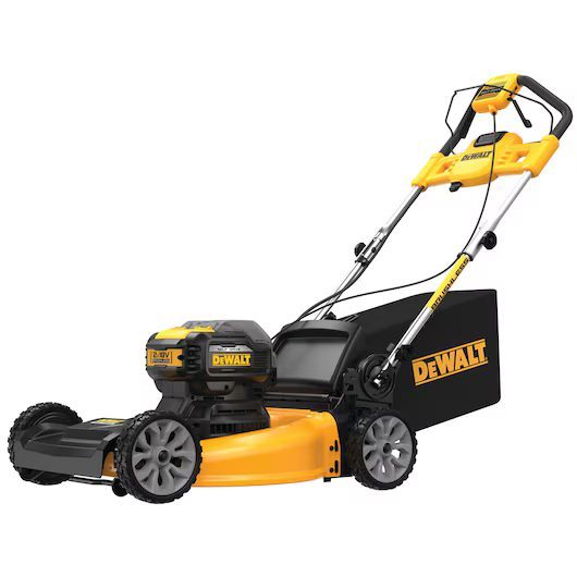 Yellow-Black DEWALT® Battery-powered Lawn Mower — Professional Small Engines in Aitkenvale, QLD