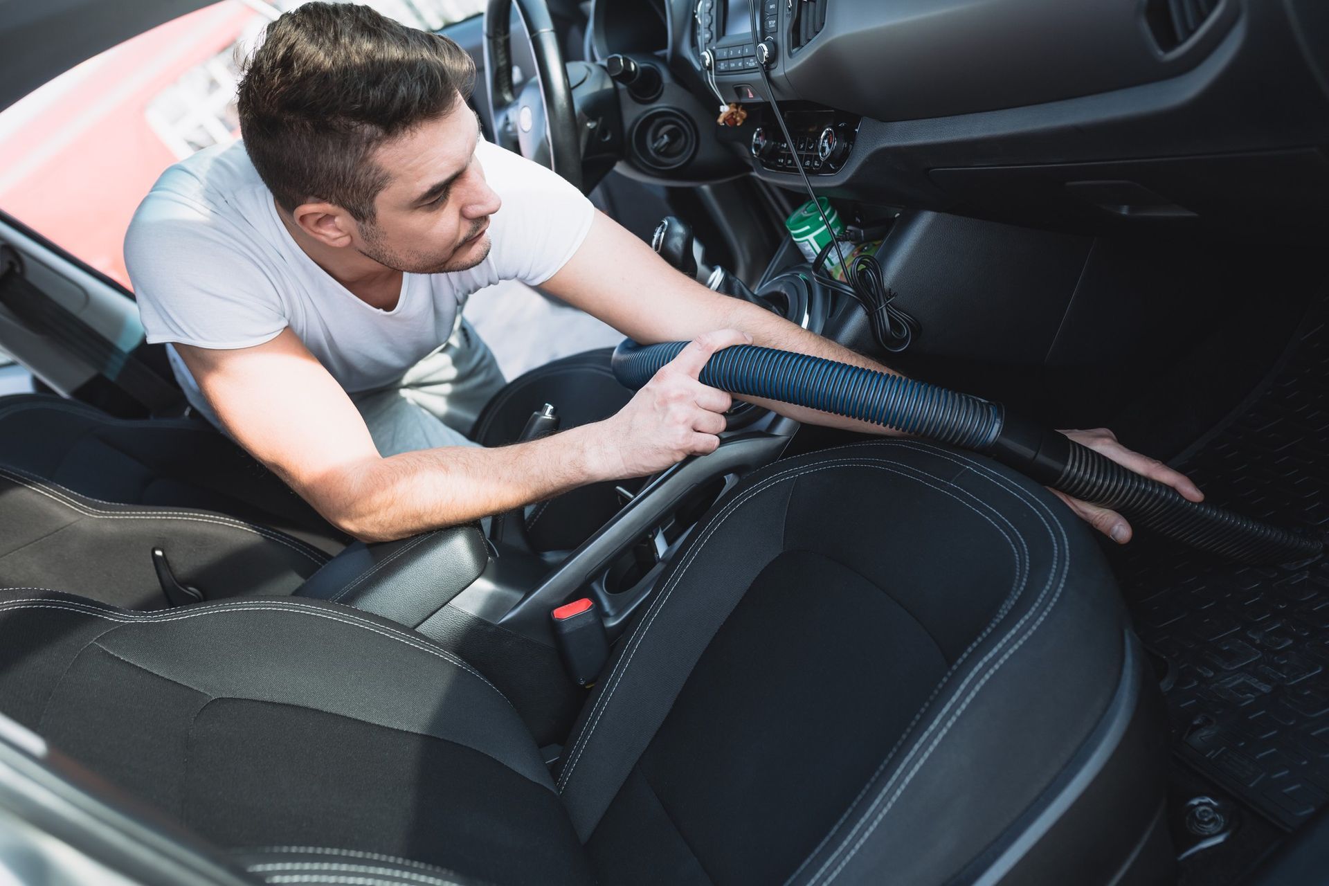how to wash inside of car