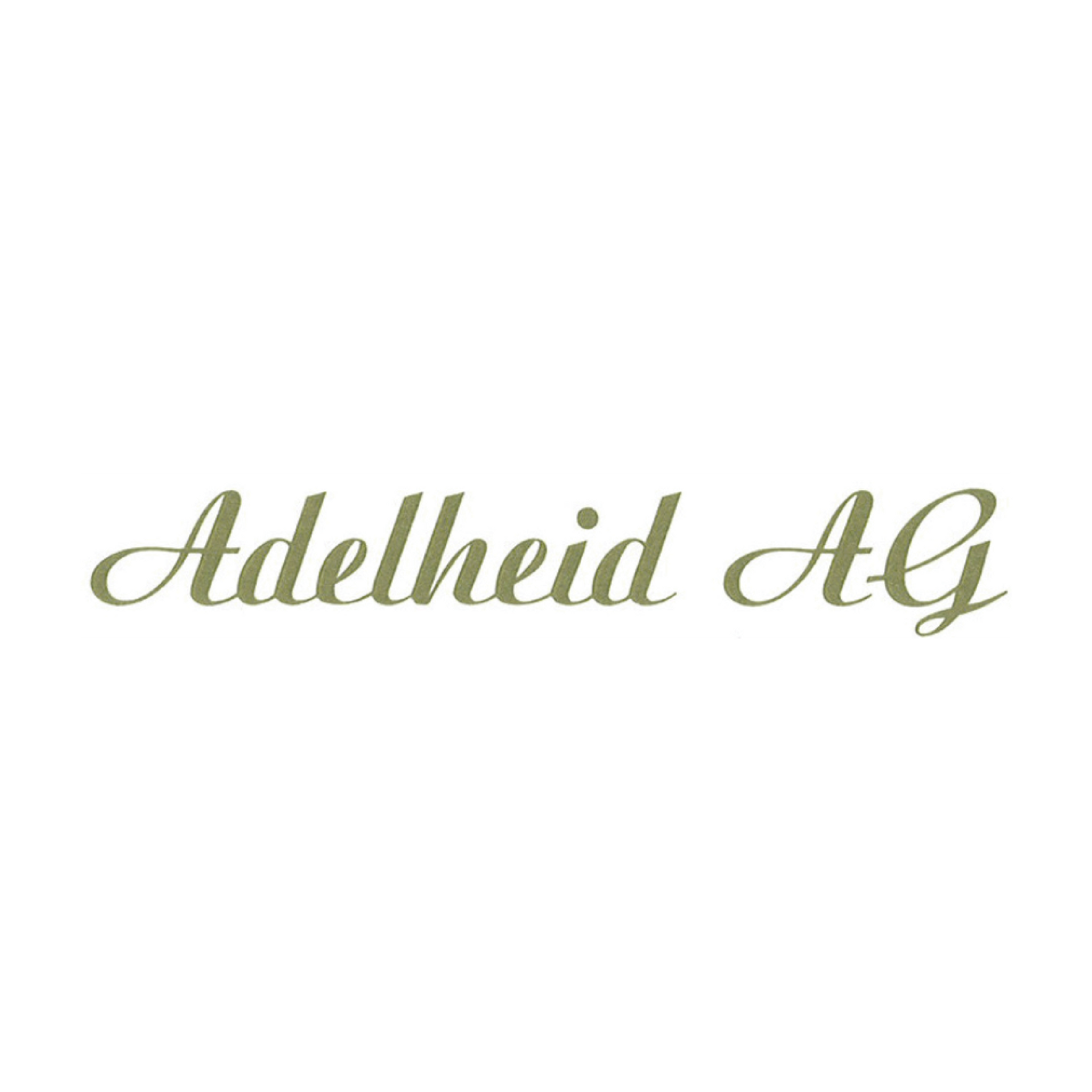 il logo di adelheid ag è su sfondo bianco .