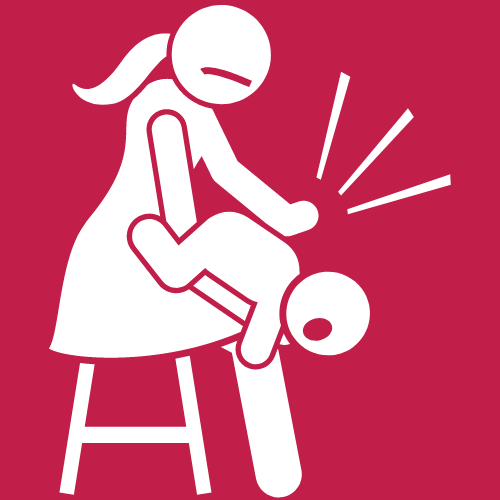 Back blows vector