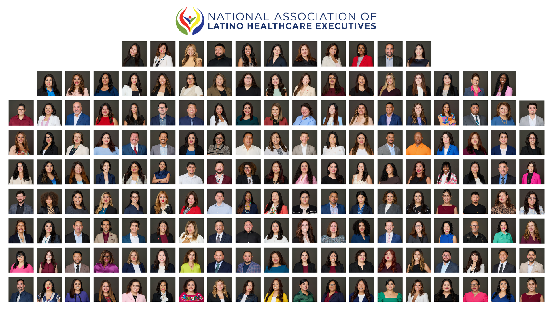 Mosaic of many headshots under a “National Association of…” logo, showing diverse people on a black background