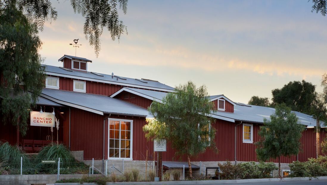 Historic barn at Rancho Los Alamitos in Long Beach