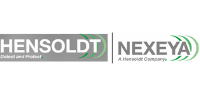 Le logo de hensoldt nexeya est gris et vert.