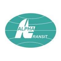 Le logo d'alpha transit est un ovale vert avec une lettre a blanche dessus.