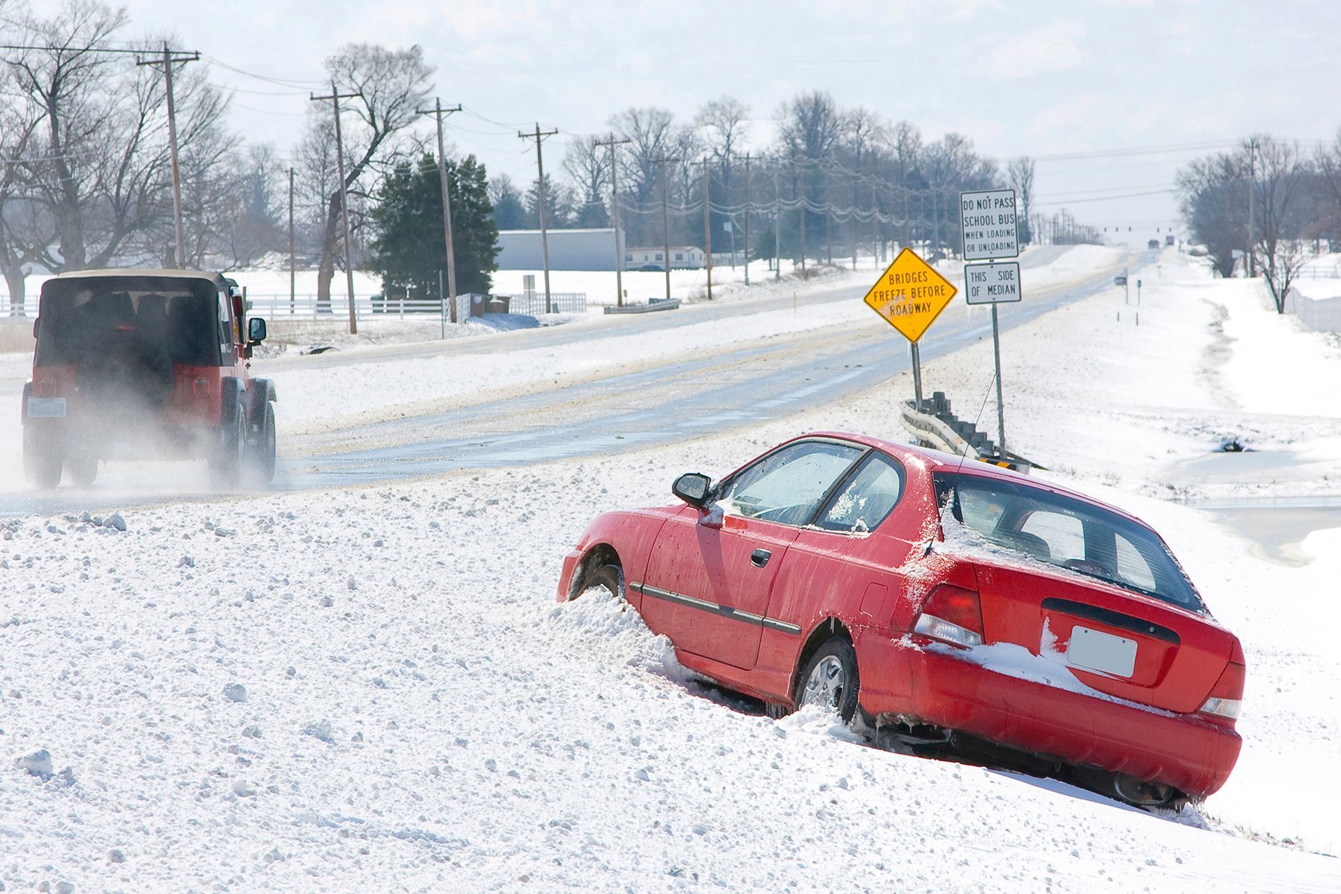 vehicle loses control