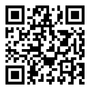 Black-and-white QR code centered on a white background