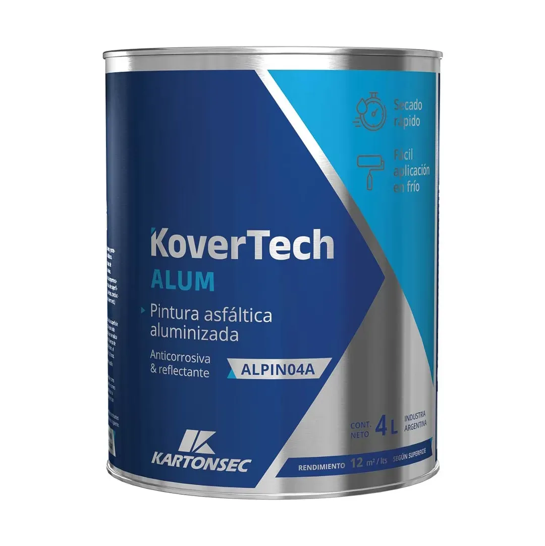KoverTech Pintura asfáltica aluminizada