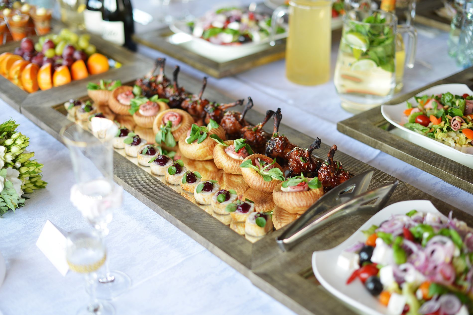 Esempio di catering per un evento privato