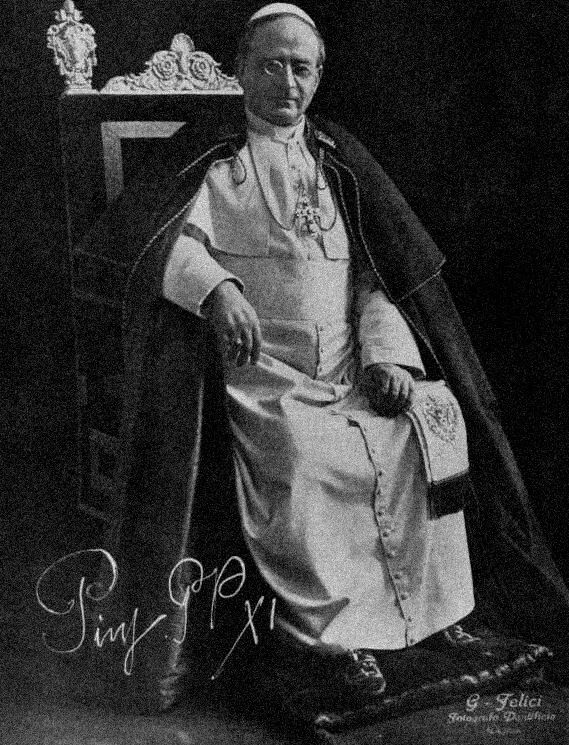 Pope Pius XI after his Coronation
