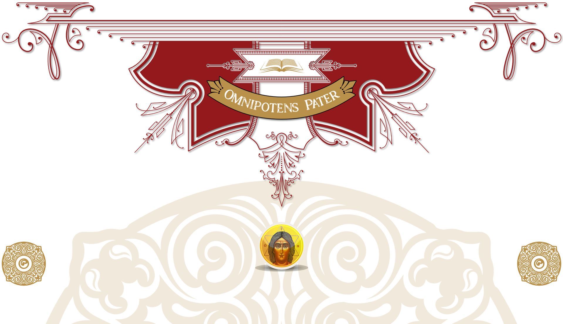 Omnipotens Pater Ornate Label