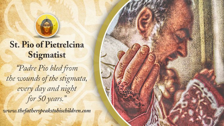 Saint Padre Pio Stigmata