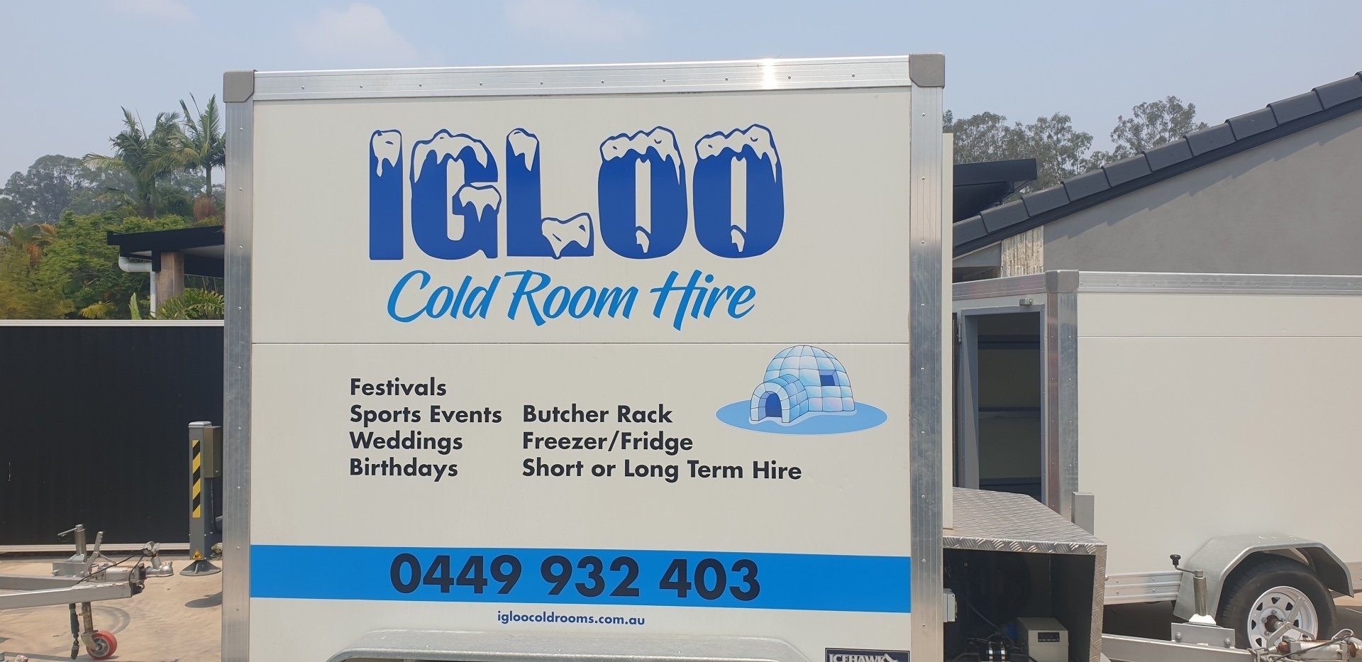 Mobile Cool Room Sizes for Hire Gold Coast