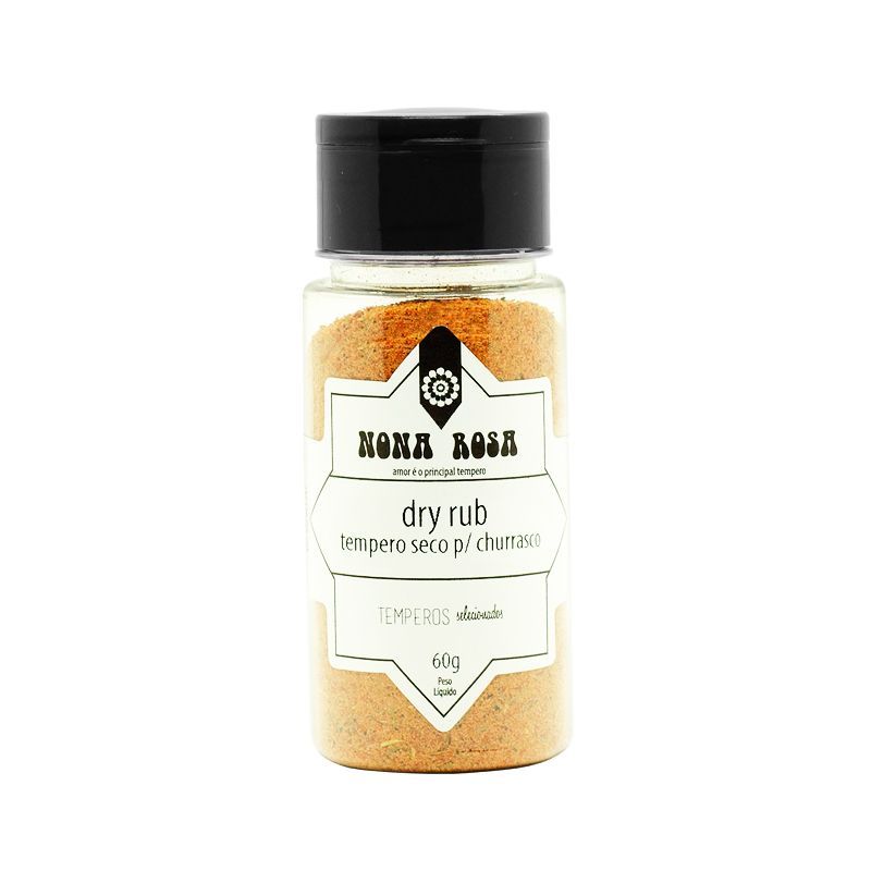 dry rub, tempero seco para churrasco em frasco pet com tampa peneira flip top