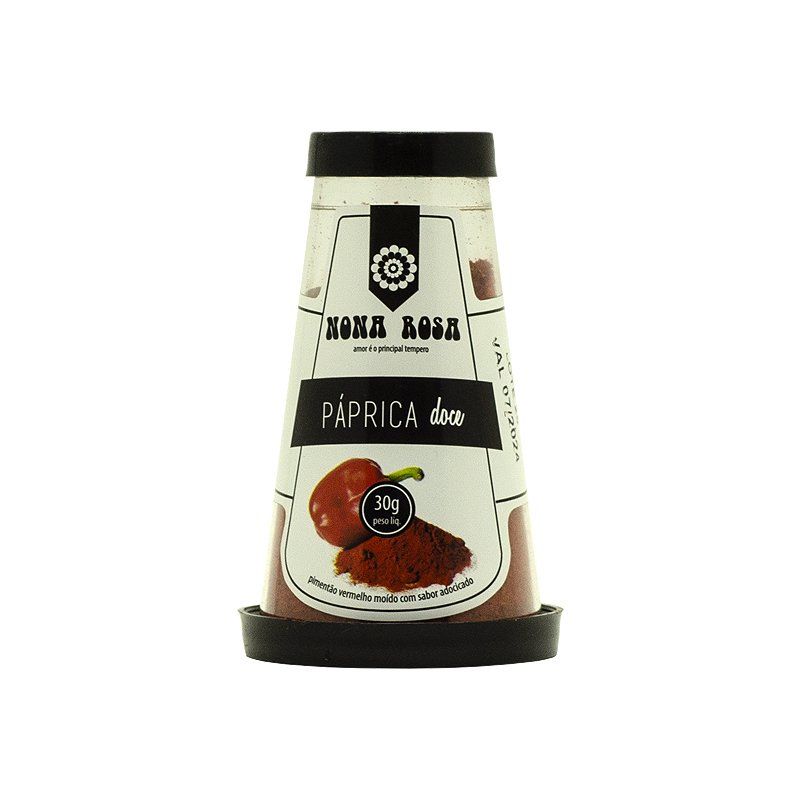 páprica doce no frasco