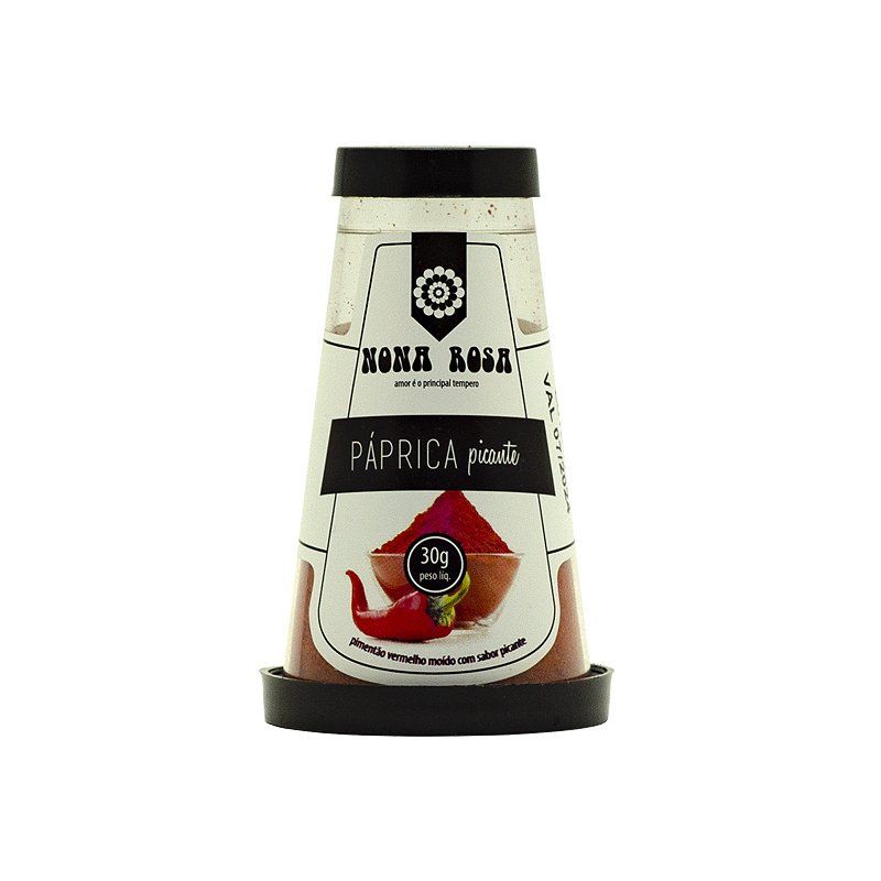páprica picante no frasco
