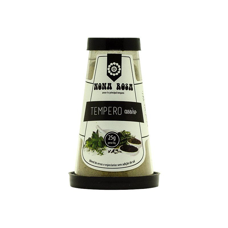 blend de tempero caseiro no frasco