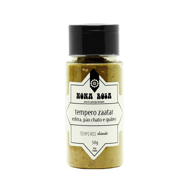 tempero zaatar em frasco pet com tampa peneira flip top