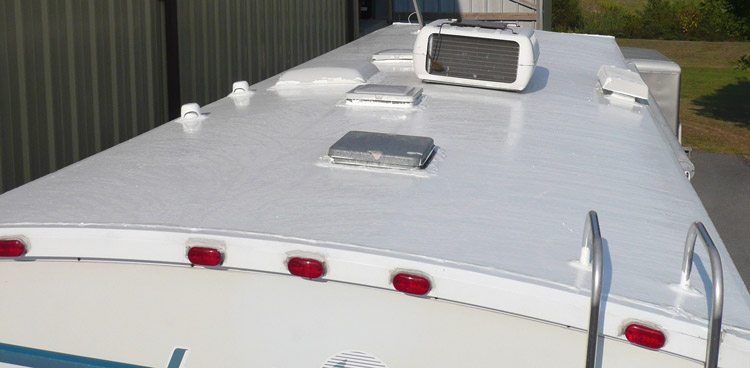 The roof of an RV