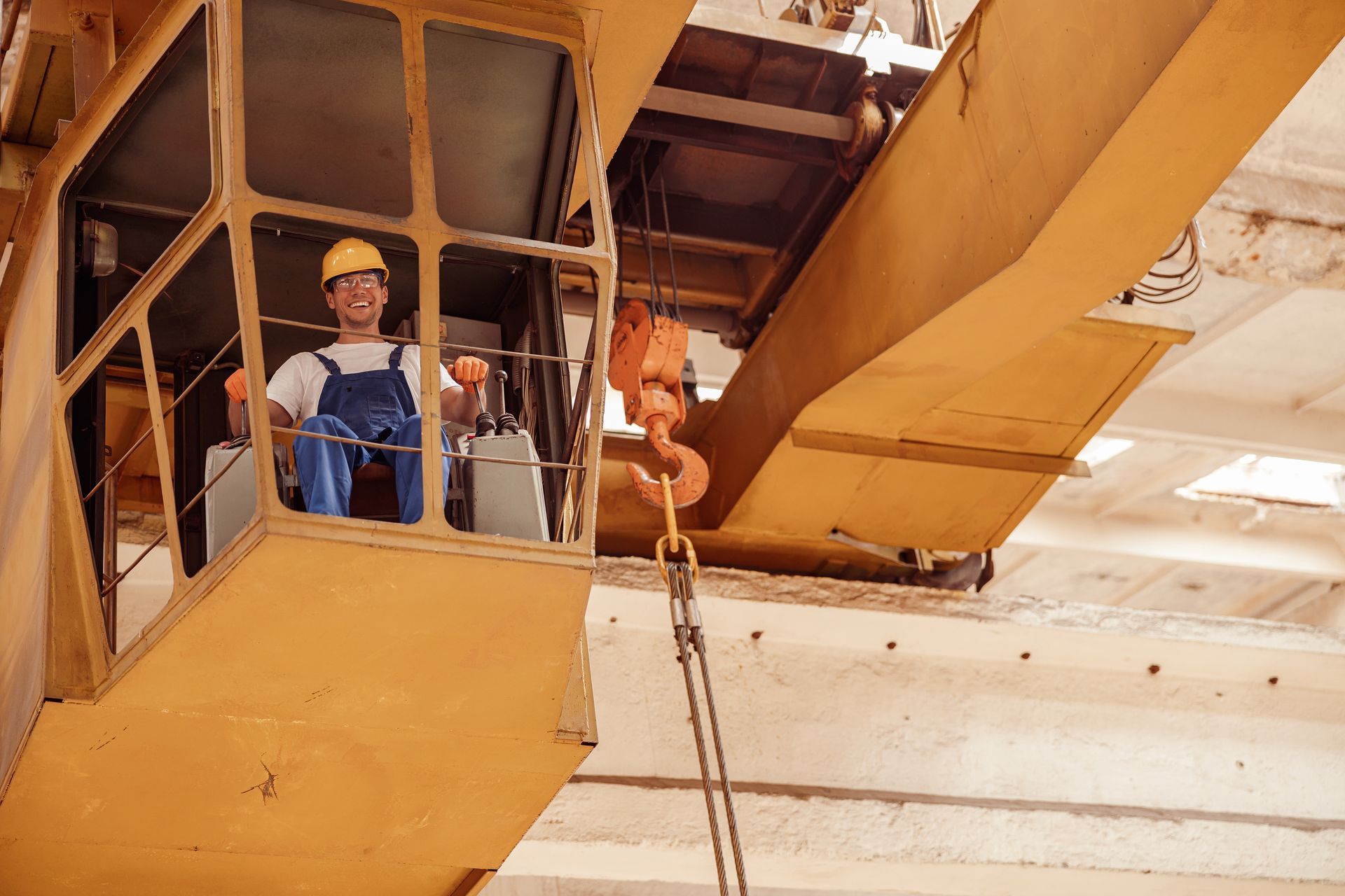 skilled trade crane operator