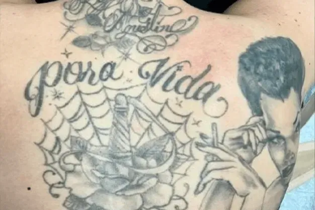 Back tattoo: 