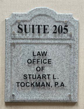 Address Signage — Miami, FL — The Law Office of Stuart L. Tockman, P.A.