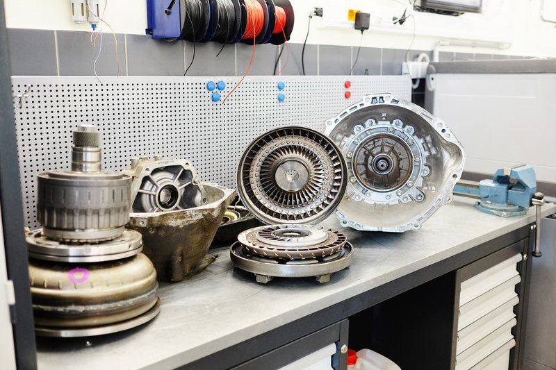 Torque converter in transmission shop