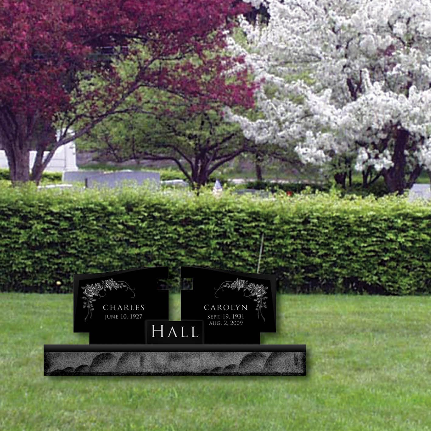 Headstone black