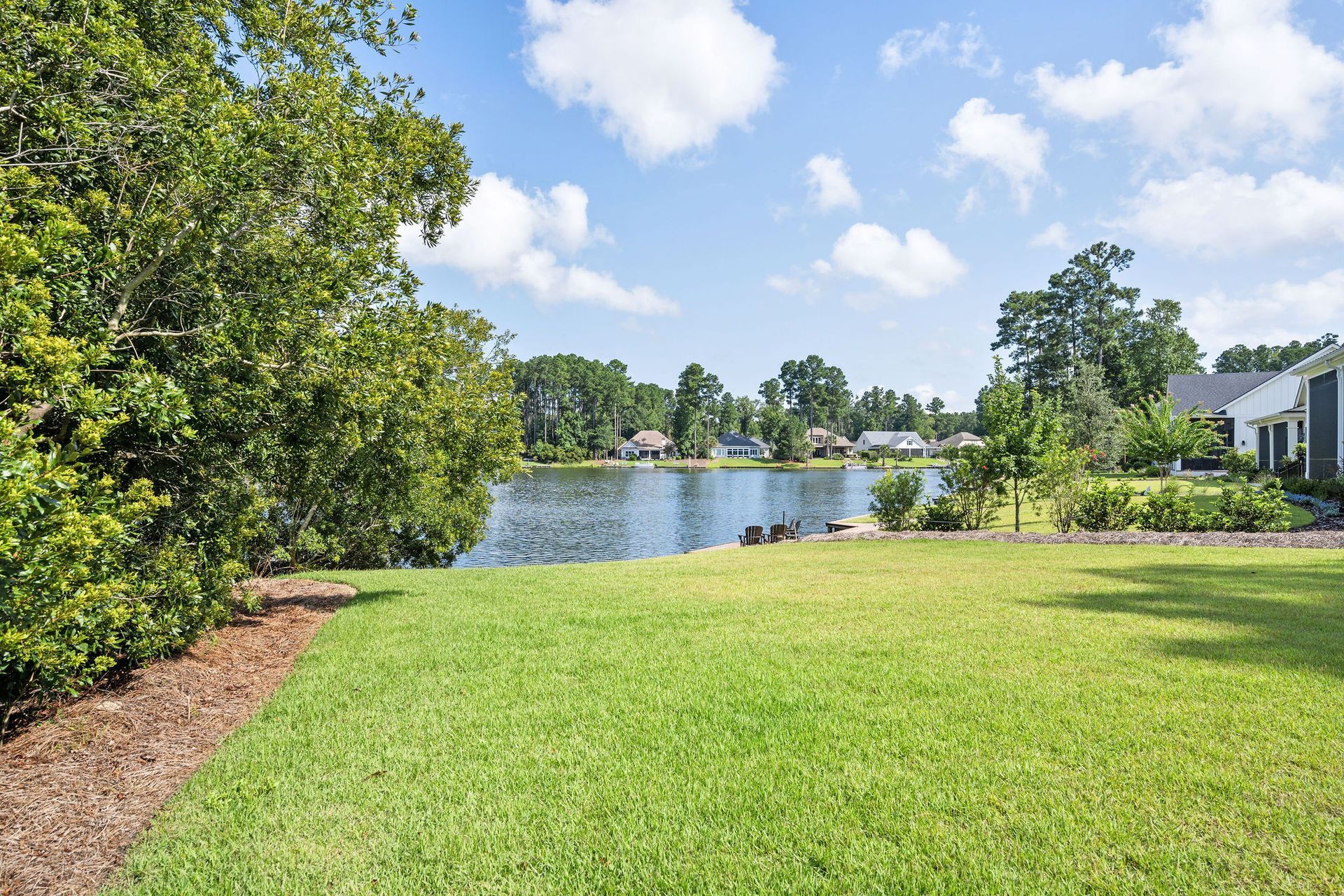 Hampton Lake Contemporary Stucco Custom Home Kendrick Design-Build Bluffton South Carolina