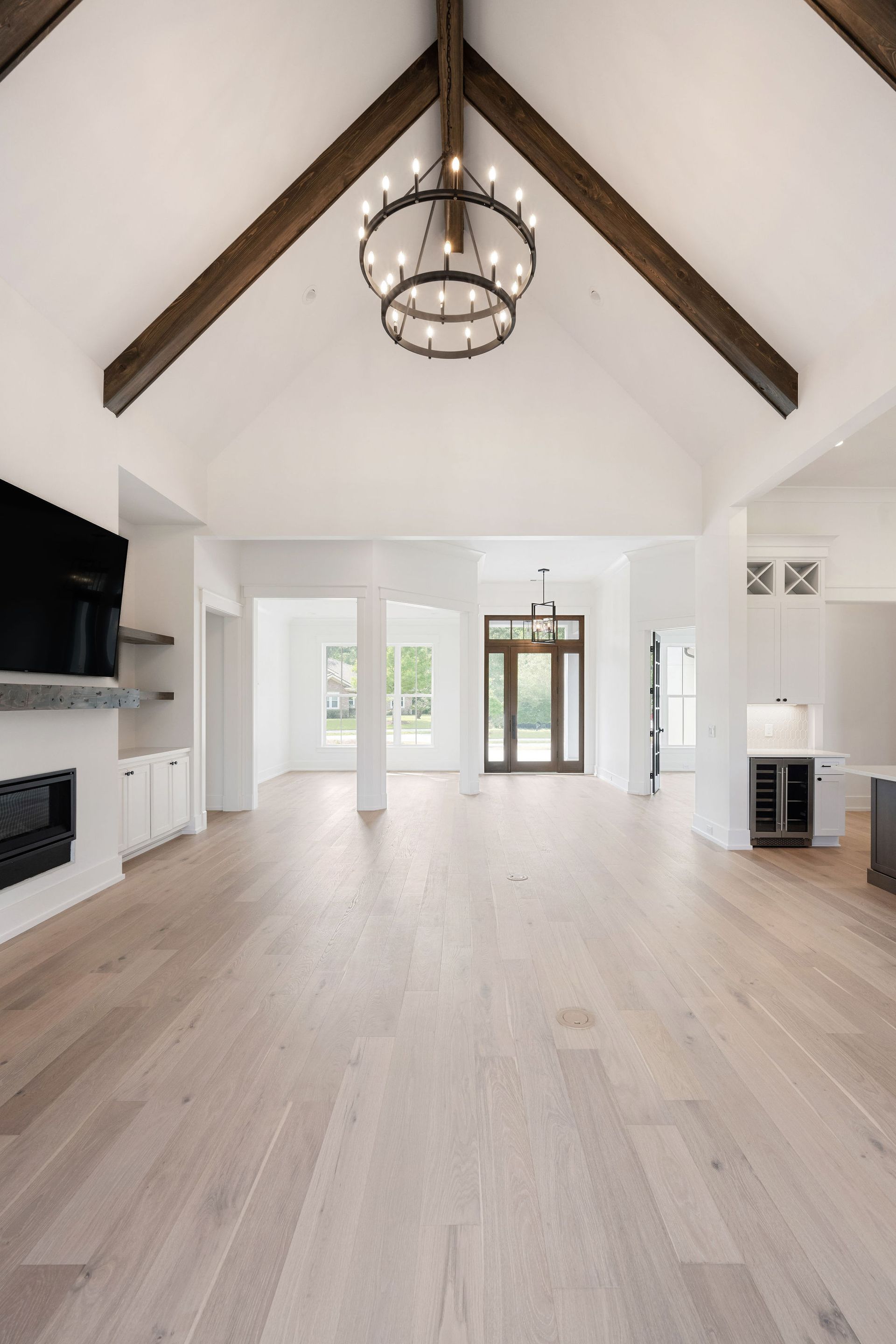 Hampton Lake Contemporary Stucco Custom Home Kendrick Design-Build Bluffton South Carolina