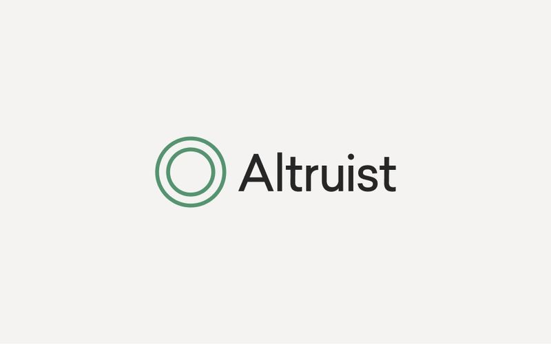 Altruist logo with green circular icon and black text on a light background