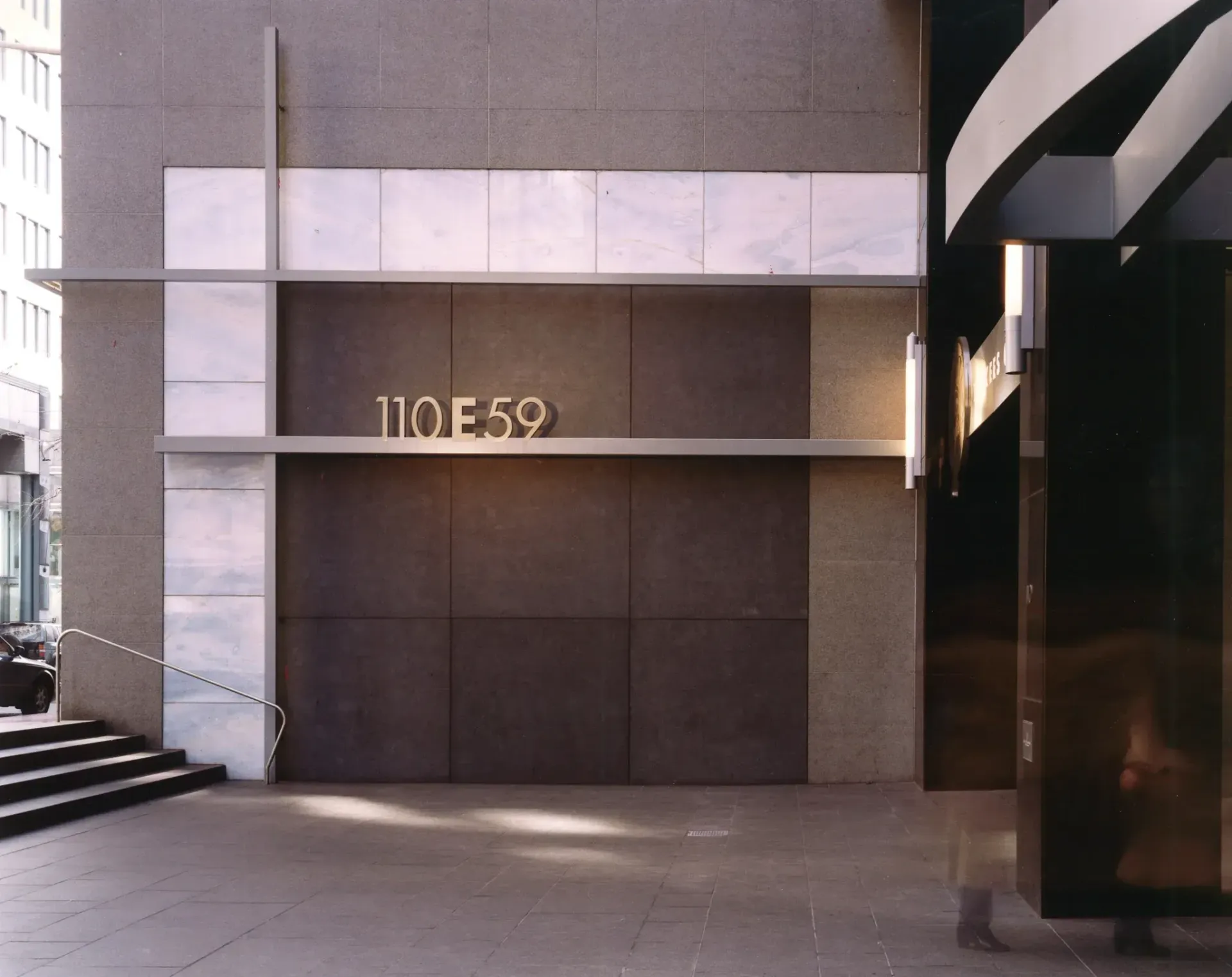 Facade of the 110 E 59 building in New York City.