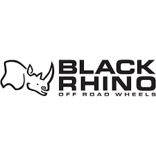 Black Rhino logo with rhino outline and text 