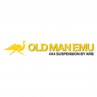 Old Man Emu logo with yellow emu and gold text: 