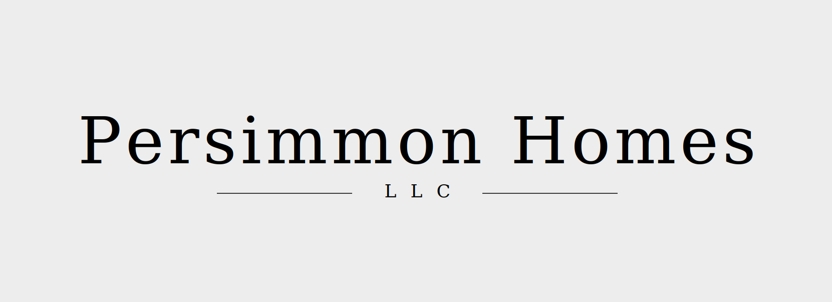 Persimmon Homes logo with black serif text on a light background
