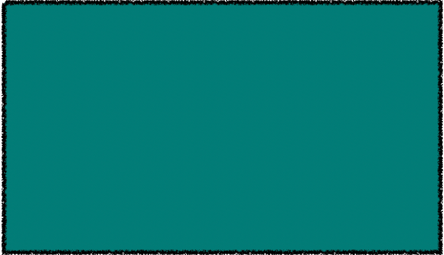 Teal rectangle with a textured black border.