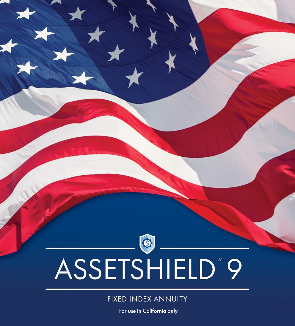 American flag background with 