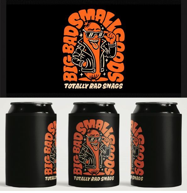 Three Cans of Big Bads Totally Bad Snags — Carnival Clothing In Miami, QLD