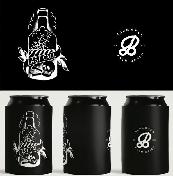 Three Black Cans With the Words Last Call on Them — Carnival Clothing In Miami, QLD