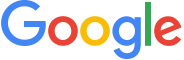 A google logo with a rainbow of colors on a white background.