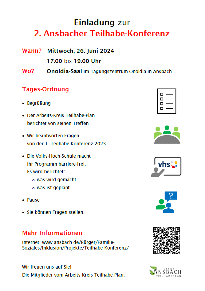 Plakat Teilhabe-Konferenz