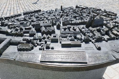 Tastmodell Altstadt Ansbach. Tastmodell Altstadt Ansbach.