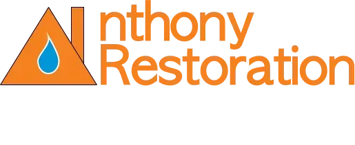 anthony restoration main logo fire water mold damage tysons va white letters