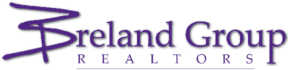 A blue realtor logo on a white background